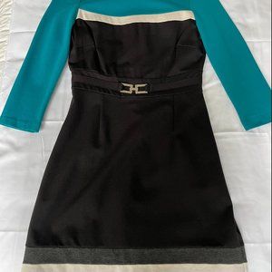 WHBM Colorblock Dress 3/4 Sleeve, Sz2